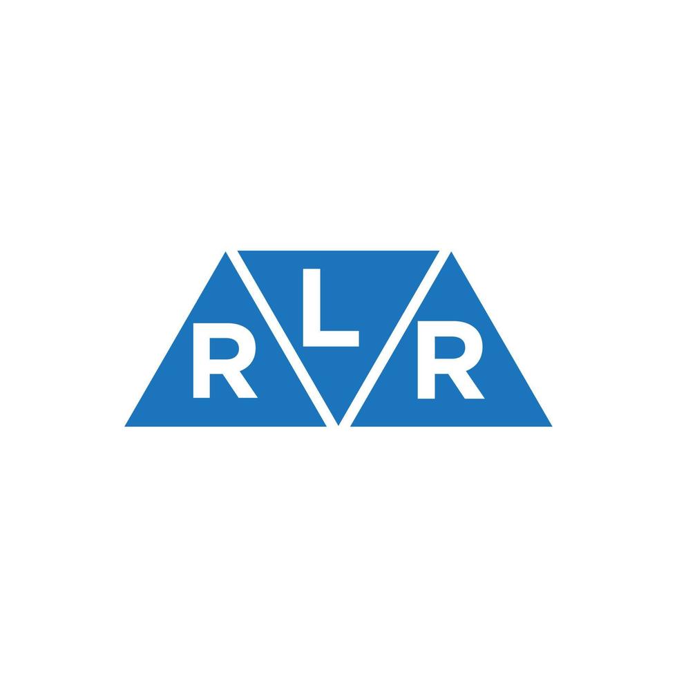 lrr abstrato inicial logotipo Projeto em branco fundo. lrr criativo iniciais carta logotipo conceito. vetor