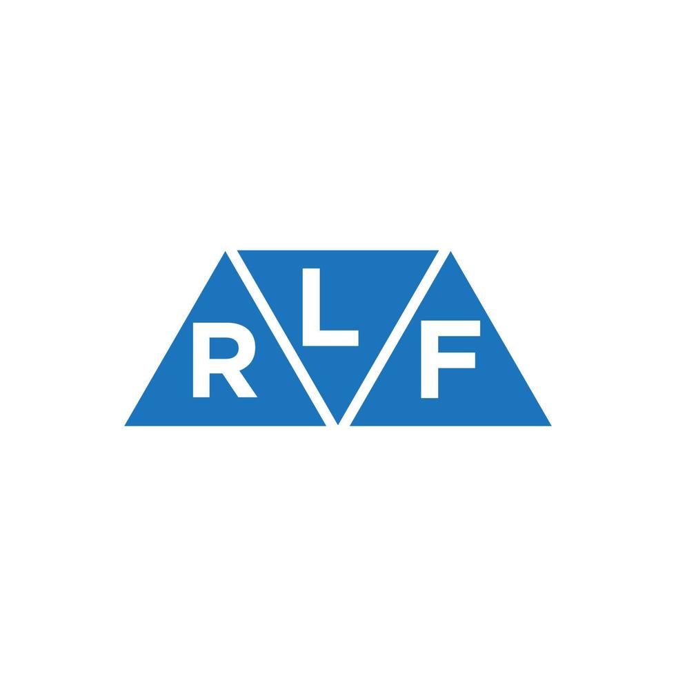 lrf abstrato inicial logotipo Projeto em branco fundo. lrf criativo iniciais carta logotipo conceito. vetor