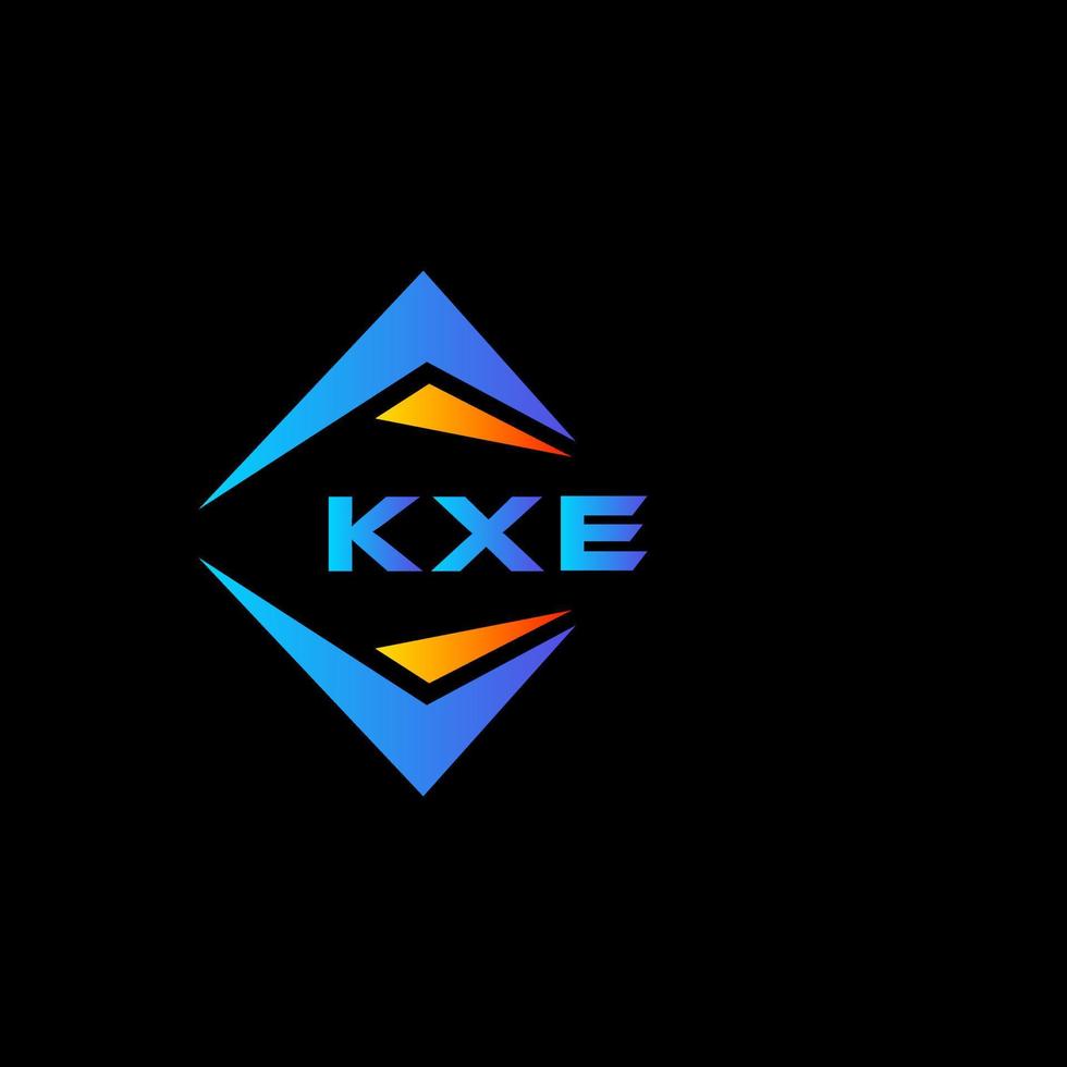 kxe abstrato tecnologia logotipo Projeto em Preto fundo. kxe criativo iniciais carta logotipo conceito. vetor