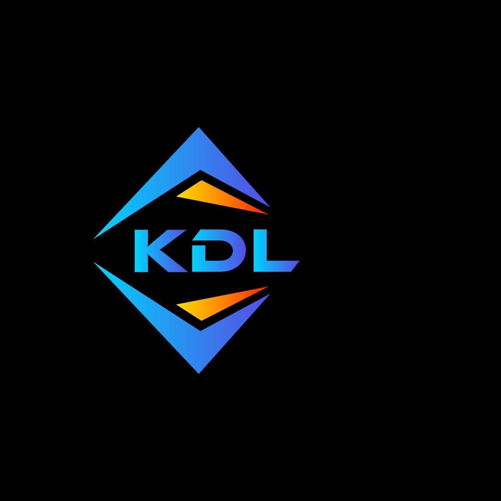 kdl abstrato tecnologia logotipo Projeto em Preto fundo. kdl criativo iniciais carta logotipo conceito. vetor