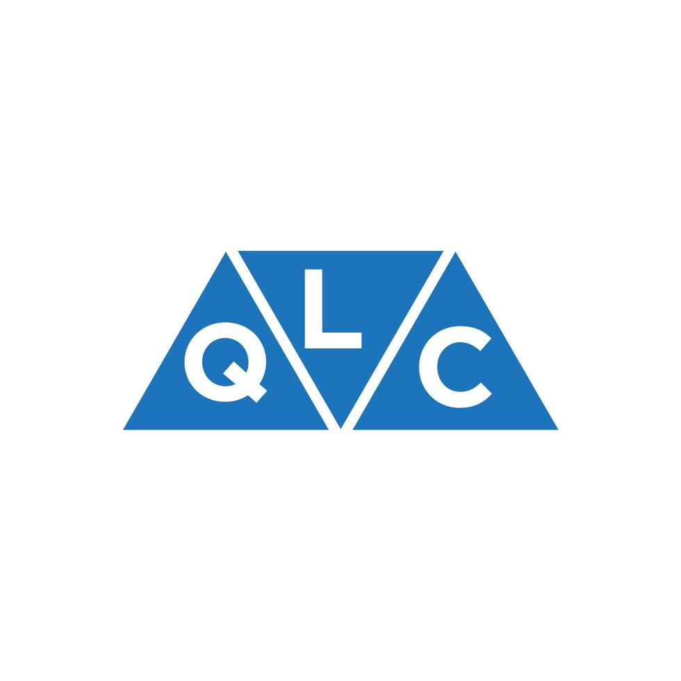 lqc abstrato inicial logotipo Projeto em branco fundo. lqc criativo iniciais carta logotipo conceito. vetor