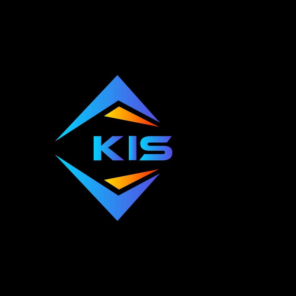 kis abstrato tecnologia logotipo Projeto em Preto fundo. kis criativo iniciais carta logotipo conceito. vetor