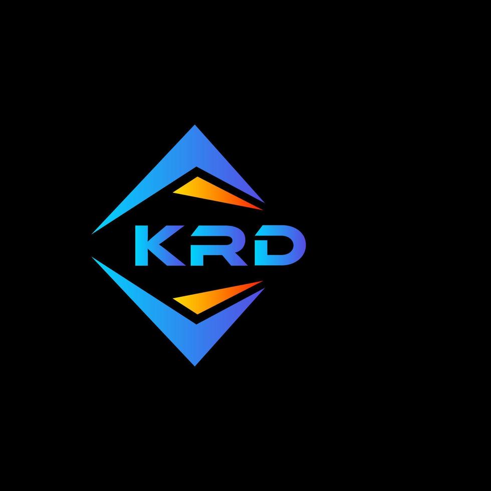 krd abstrato tecnologia logotipo Projeto em Preto fundo. krd criativo iniciais carta logotipo conceito. vetor
