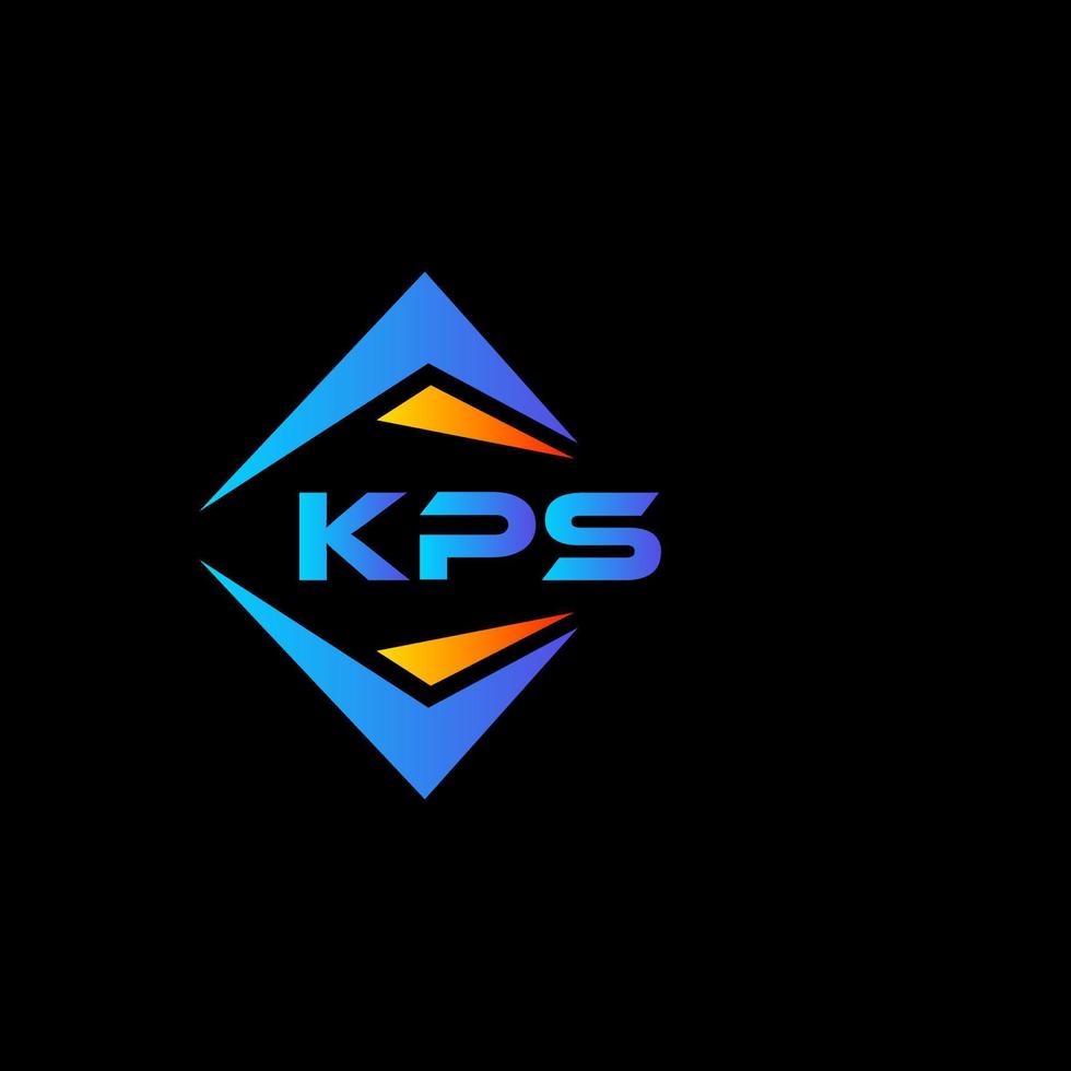 kps abstrato tecnologia logotipo Projeto em Preto fundo. kps criativo iniciais carta logotipo conceito. vetor