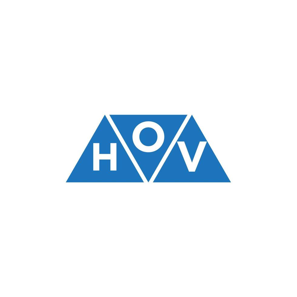 ohv abstrato inicial logotipo Projeto em branco fundo. ohv criativo iniciais carta logotipo conceito. vetor