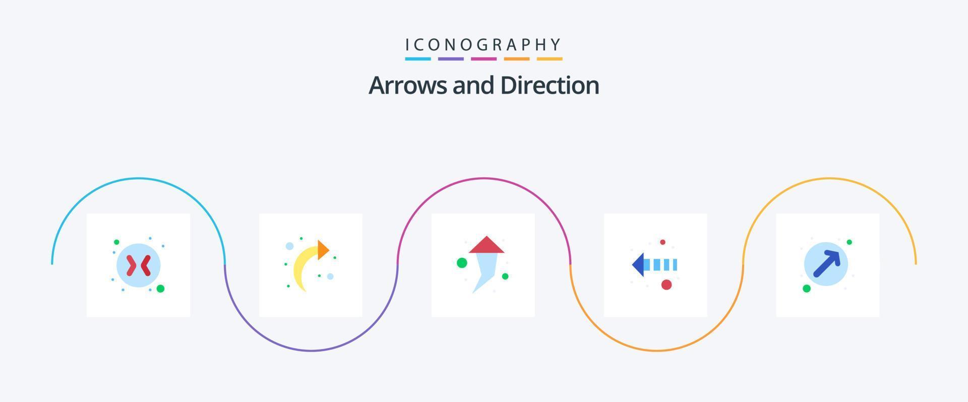 seta plano 5 ícone pacote Incluindo . acima certo. acima. ponteiro. seta vetor