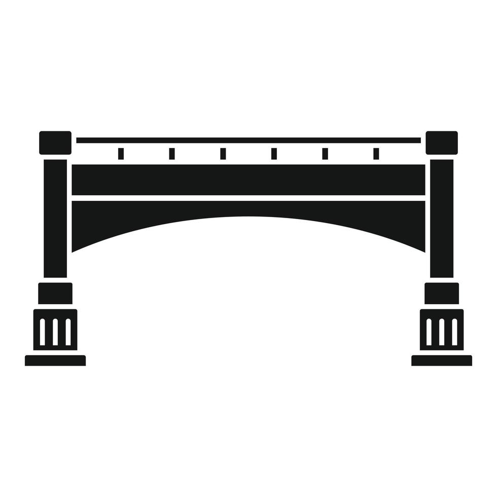 pequeno ponte ícone, simples estilo vetor
