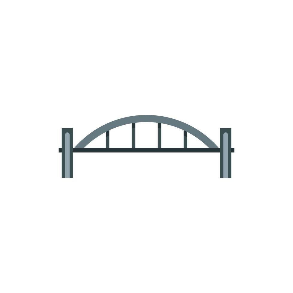 ponte com ícone de corrimão em arco, estilo simples vetor