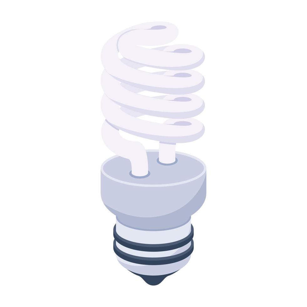 um design de ícone 2d de luz ecológica vetor