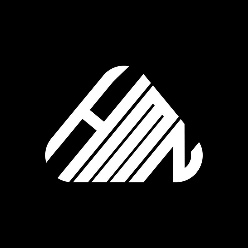 design criativo do logotipo da letra hmn com gráfico vetorial, logotipo simples e moderno do hmn. vetor