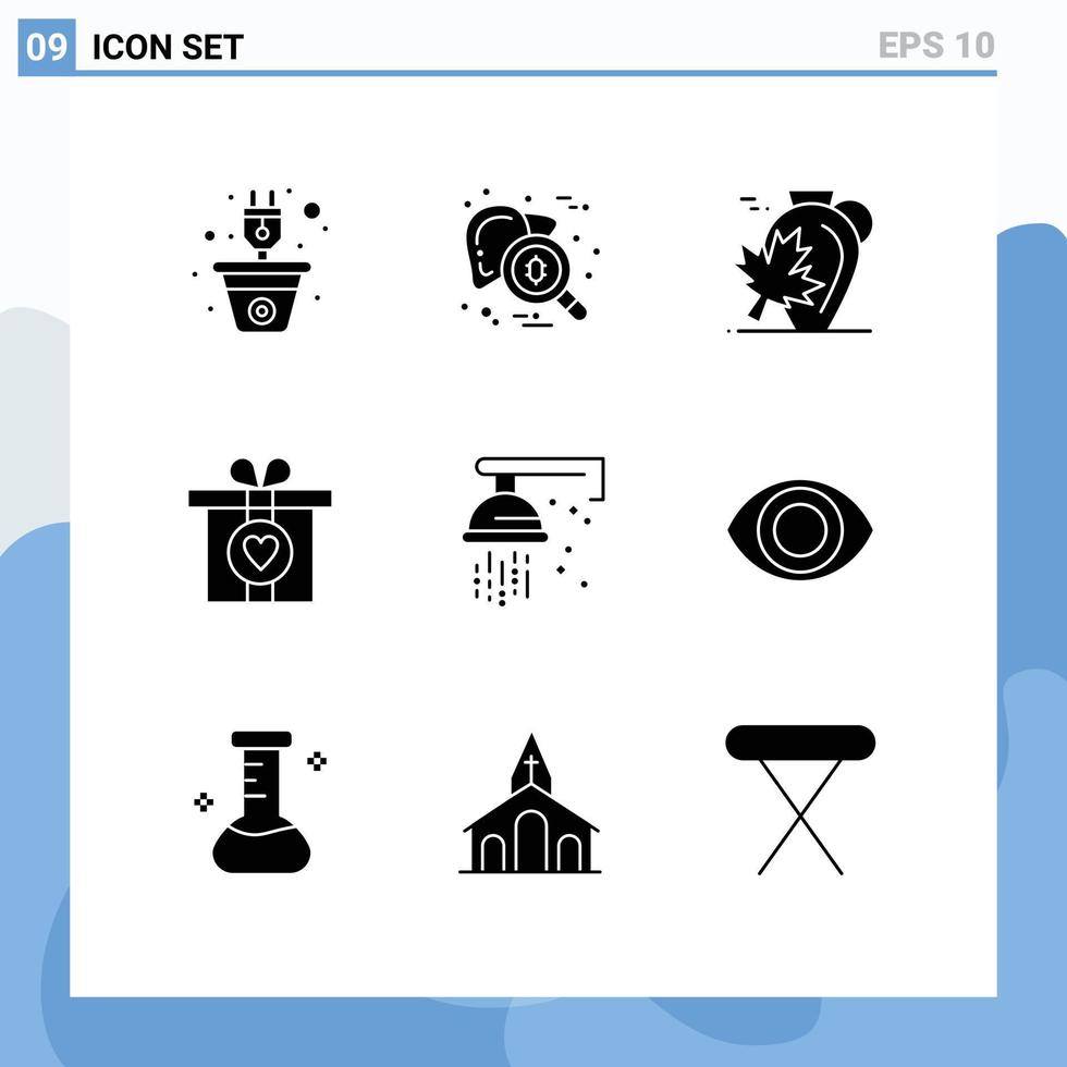 conjunto do 9 moderno ui ícones símbolos sinais para presente presente teste bordo Canadá editável vetor Projeto elementos