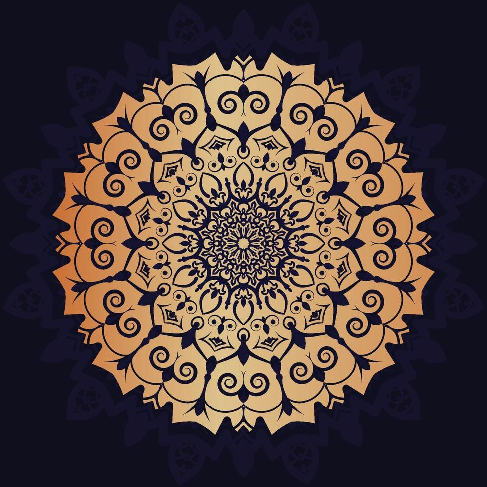 design de fundo de mandala de luxo vetor