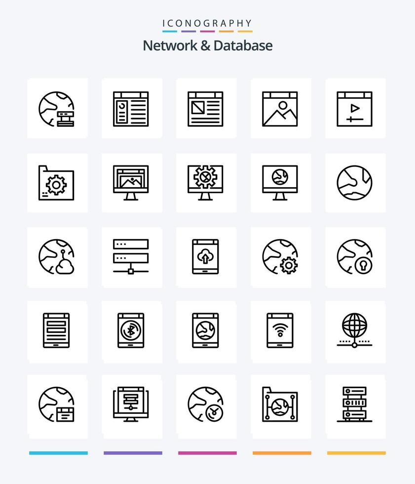 criativo rede e base de dados 25 esboço ícone pacote tal Como Projeto. aplicativo. local na rede Internet. arquivo. base de dados vetor