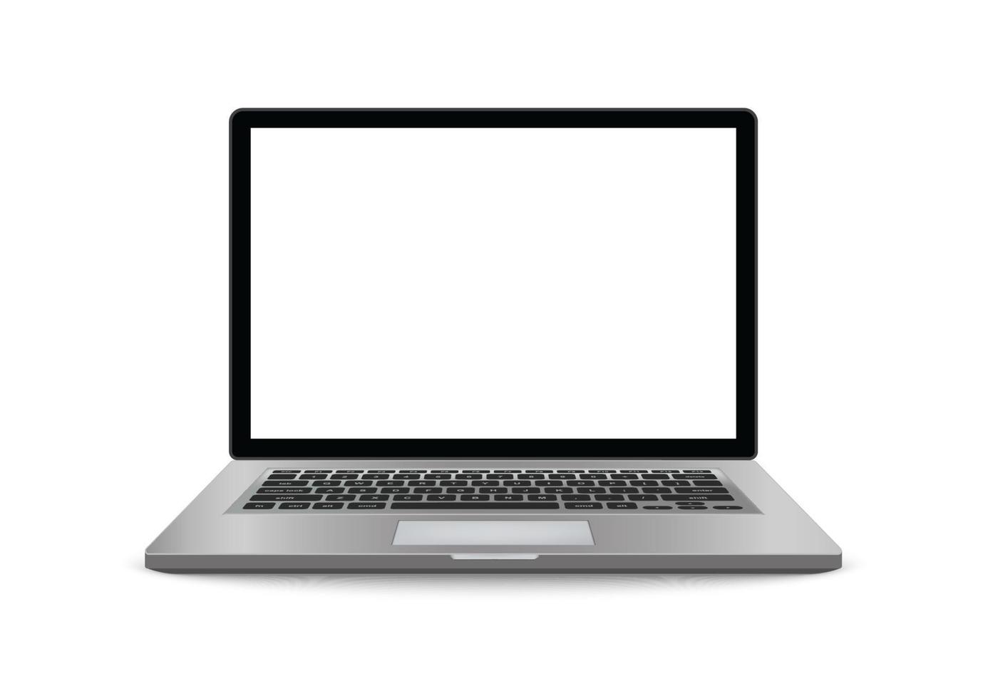 laptop isolado no fundo branco. ilustração vetorial. vetor