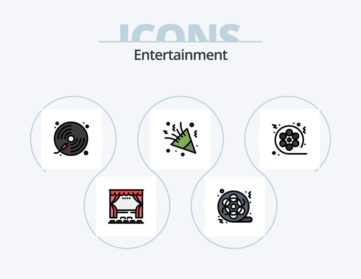 entretenimento linha preenchidas ícone pacote 5 ícone Projeto. pôquer. cartões. jogador. estratégia. jogos vetor