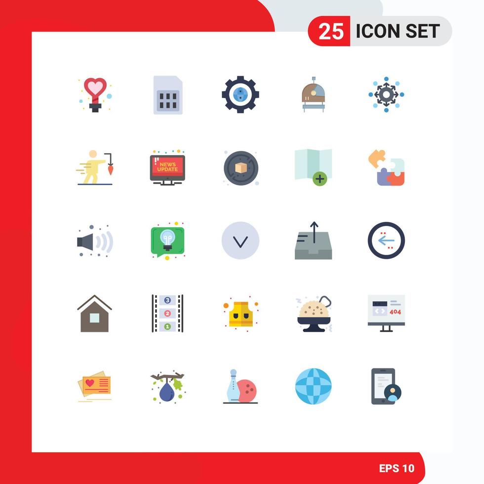 do utilizador interface pacote do 25 básico plano cores do rede capacete sim cartão astronauta desenvolvimento editável vetor Projeto elementos