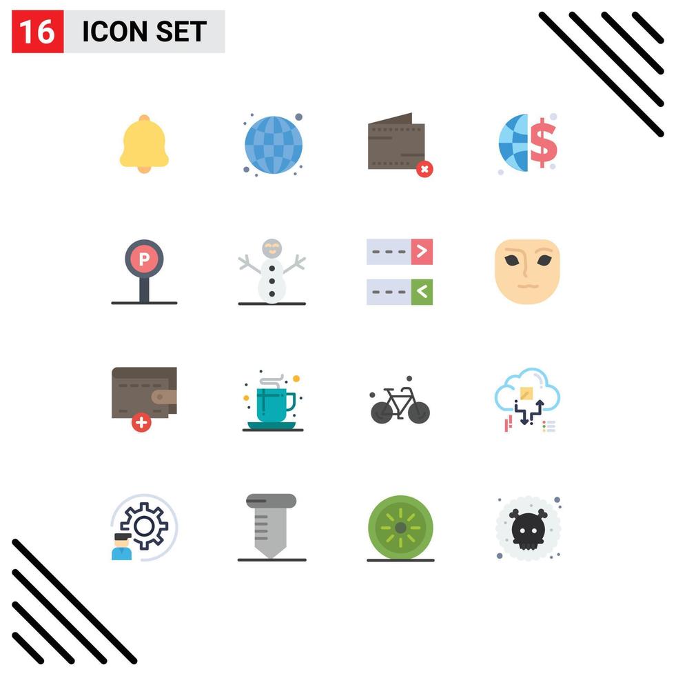 plano cor pacote do 16 universal símbolos do estacionamento dinheiro fechar global investimento não editável pacote do criativo vetor Projeto elementos