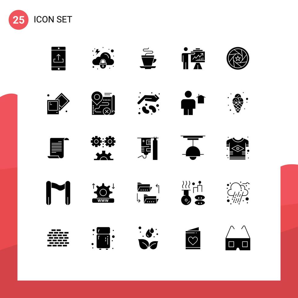 25 sólido glifo conceito para sites Móvel e apps gráfico gráfico segurança o negócio indiano editável vetor Projeto elementos
