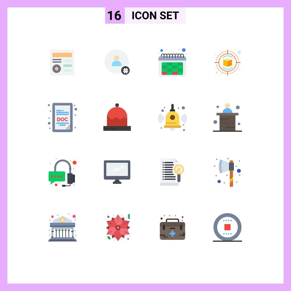 do utilizador interface pacote do 16 básico plano cores do doc extensão pensando contato Projeto campanha editável pacote do criativo vetor Projeto elementos