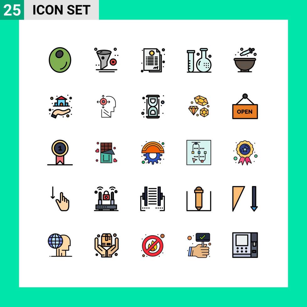 conjunto do 25 moderno ui ícones símbolos sinais para cozimento saúde acordo Formato doença editável vetor Projeto elementos
