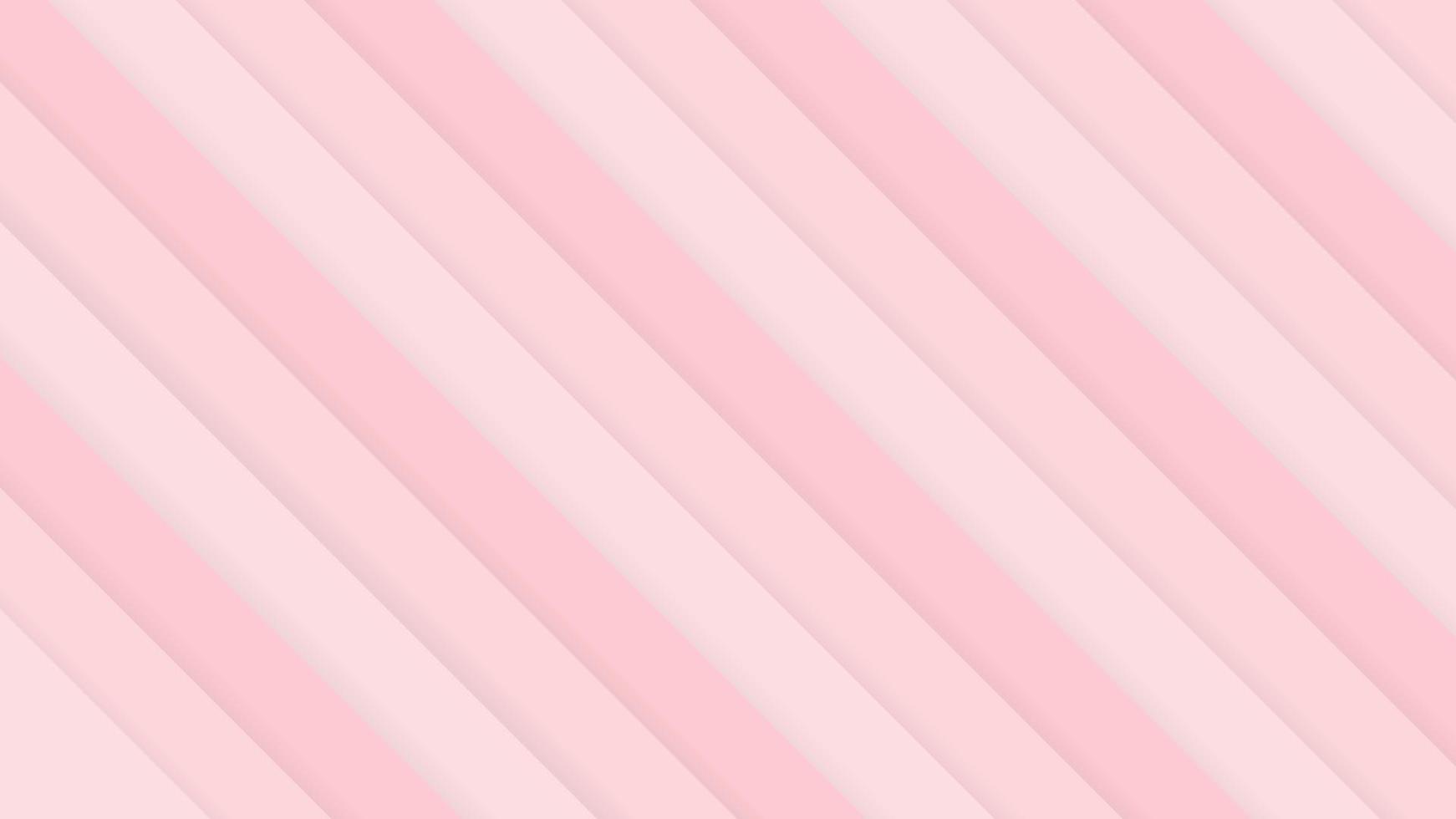 ilustração vetorial padrão listrado rosa forma 3d estilo de concha, resumo de amor vetor