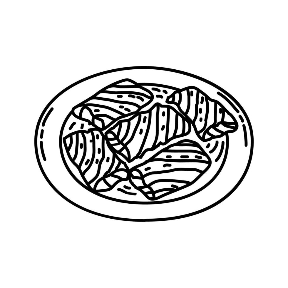 ícone do sarma. doodle desenhado à mão ou estilo de contorno vetor