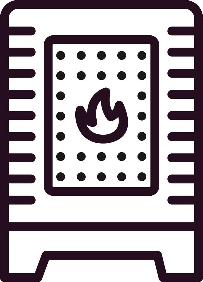 ícone de vetor de aquecedor