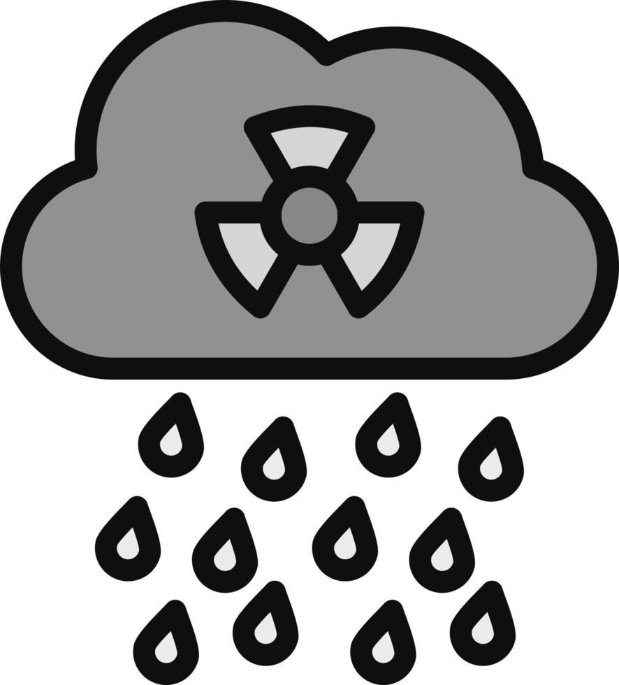 ícone de vetor de chuva ácida