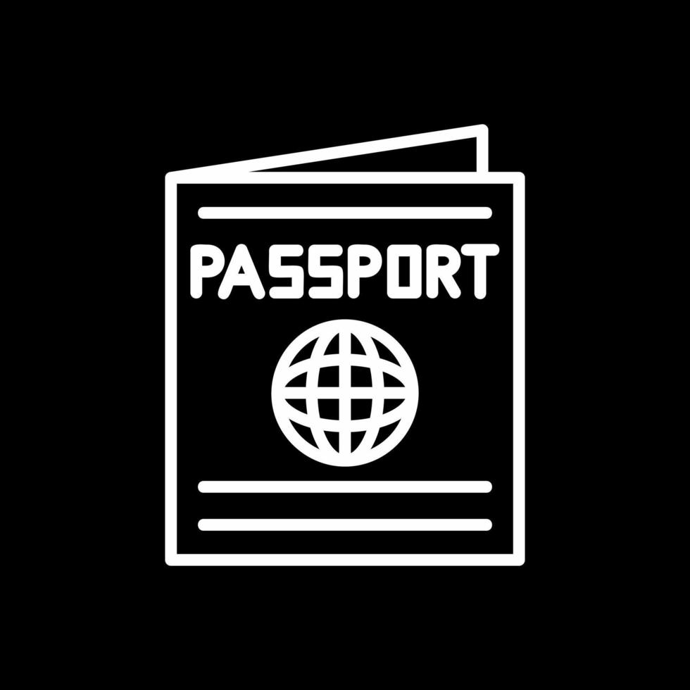 design de ícone de vetor de passaporte