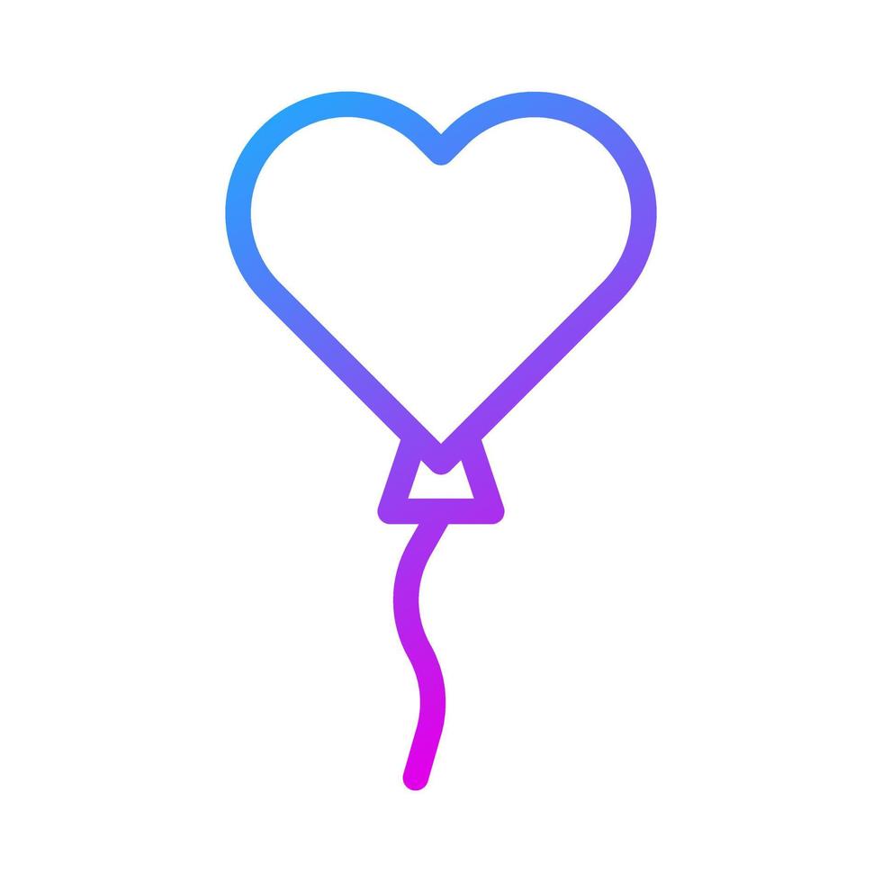 balão ícone gradiente roxa estilo namorados ilustração vetor elemento e símbolo perfeito.
