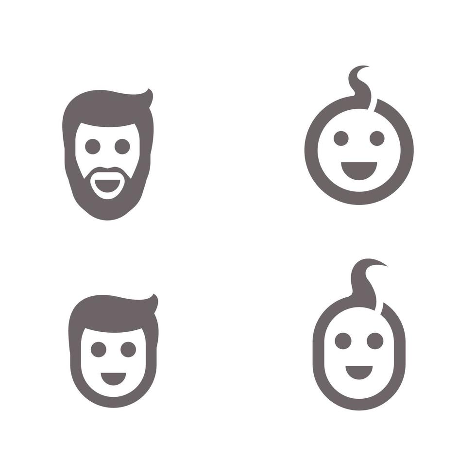 avatar ícones vetor ilustração