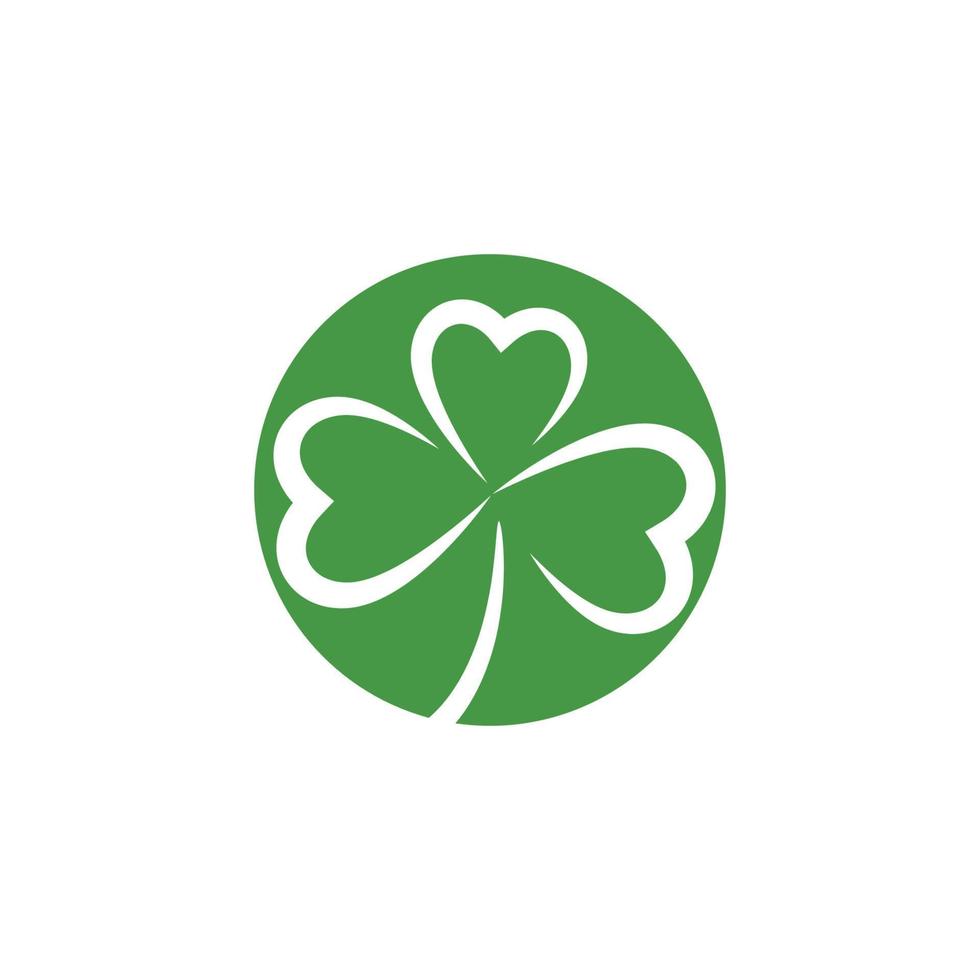 verde trevo folha logotipo modelo vetor