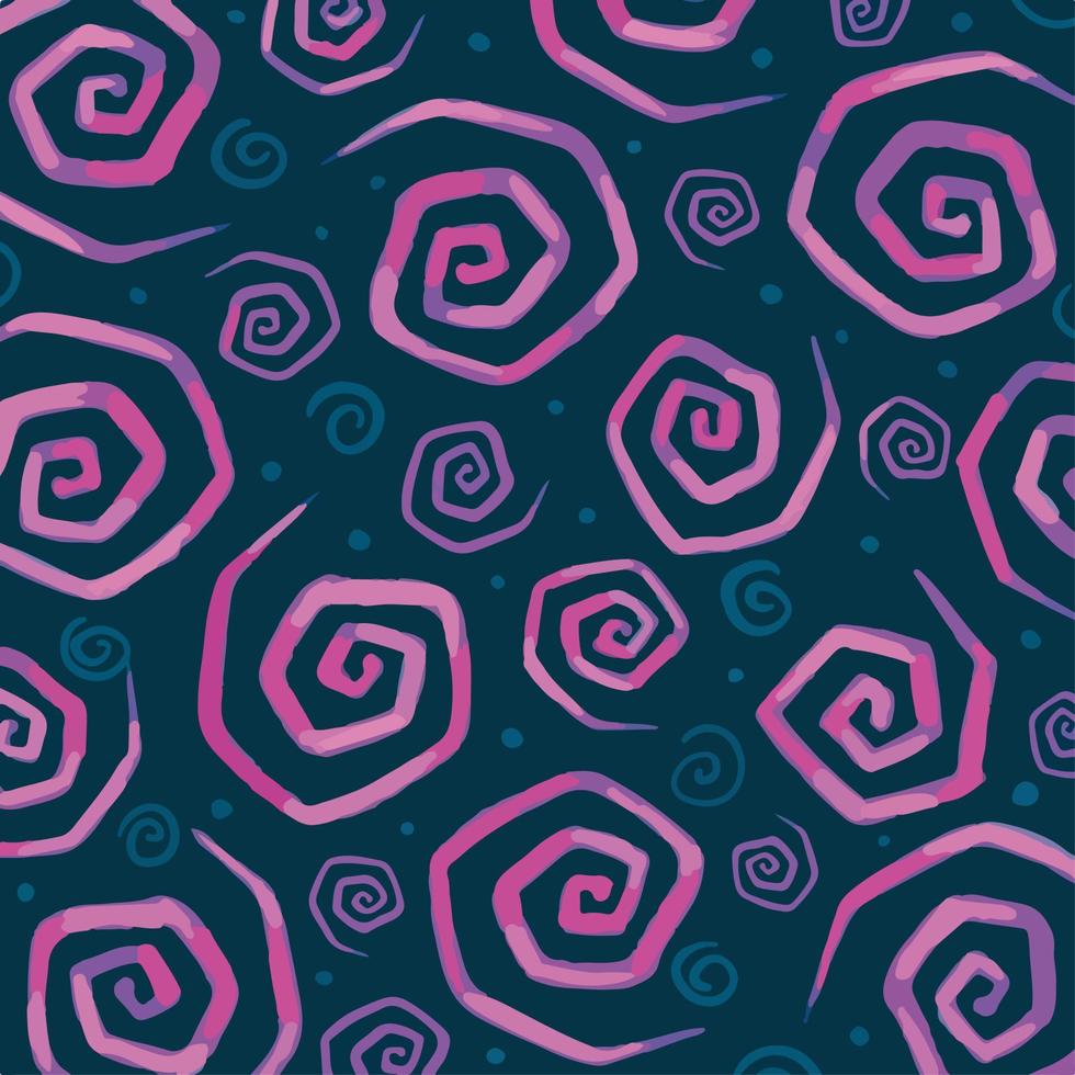 verde fundo com Rosa rodopiando decorativo linha padronizar vetor isolado em quadrado modelo para social meios de comunicação modelo, papel e têxtil cachecol imprimir, invólucro papel, poster.