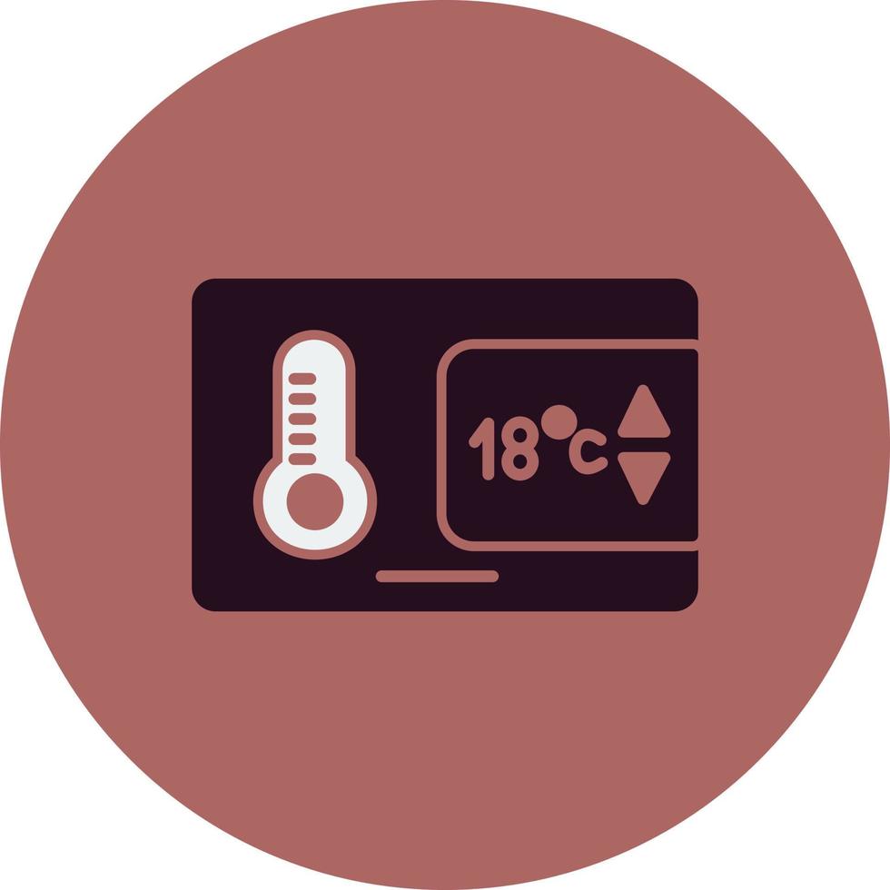 ícone de vetor de controle de temperatura
