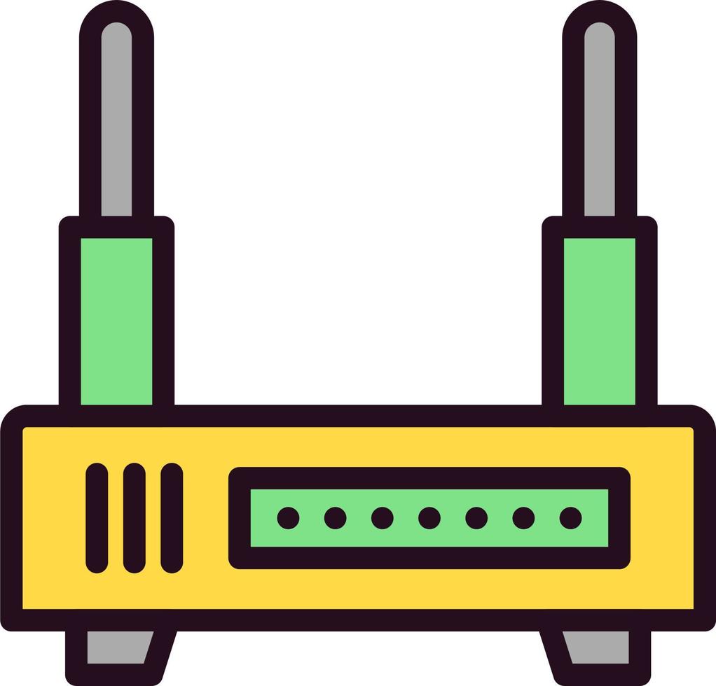 ícone de vetor de roteador wifi