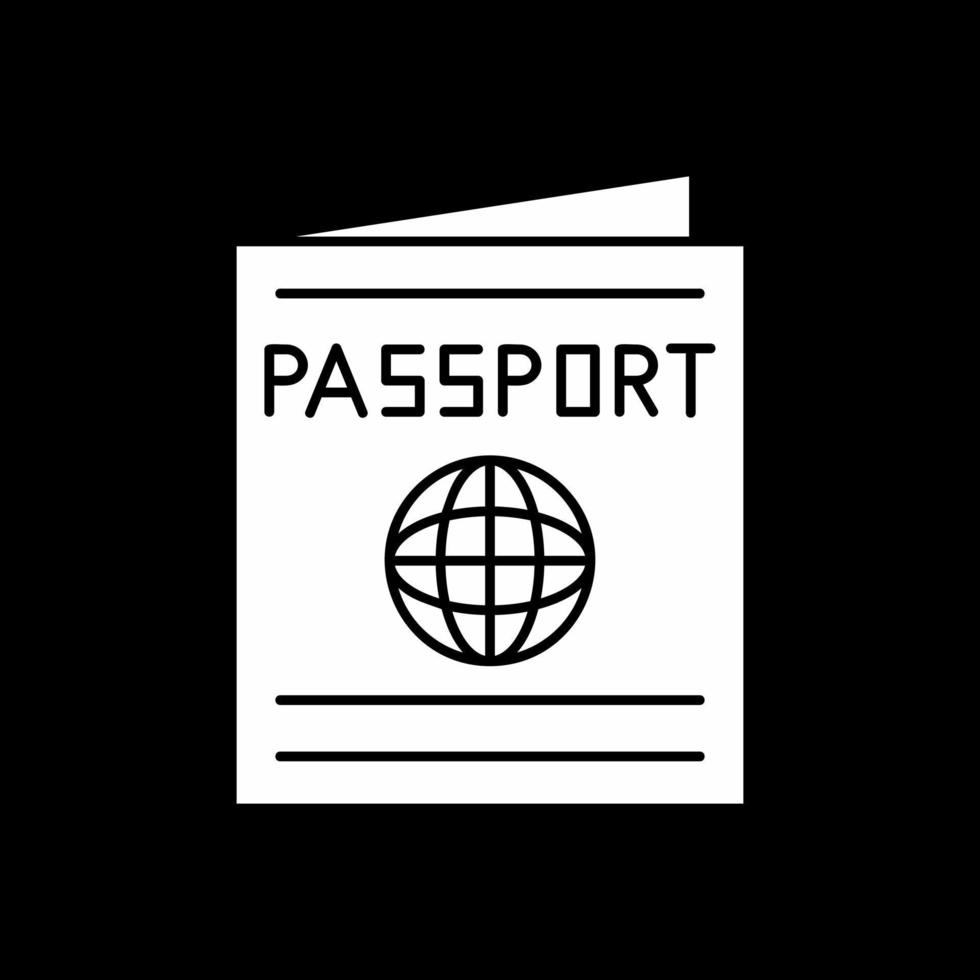 design de ícone de vetor de passaporte