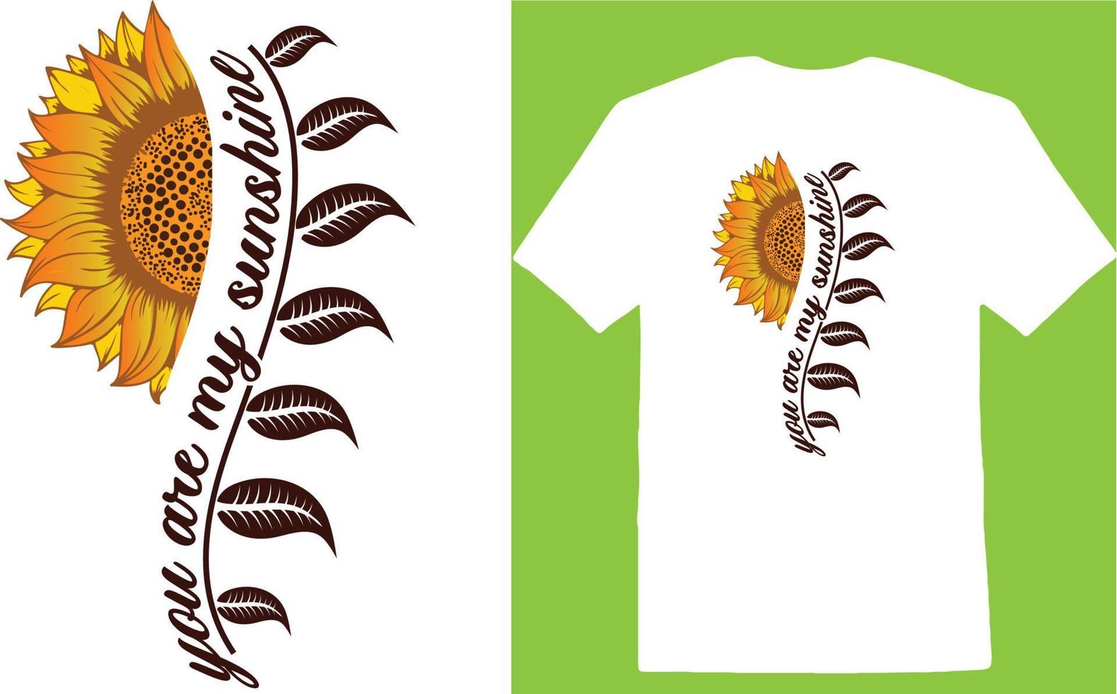 você estão meu brilho do sol camiseta vetor