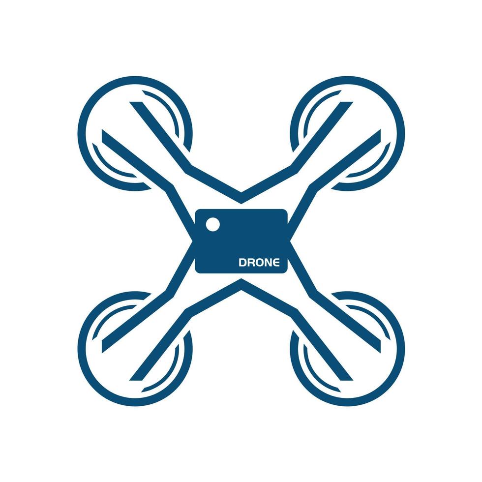 logotipo de vetor de drone. drone ícone moderno. sinal de ícone de drone para logotipo