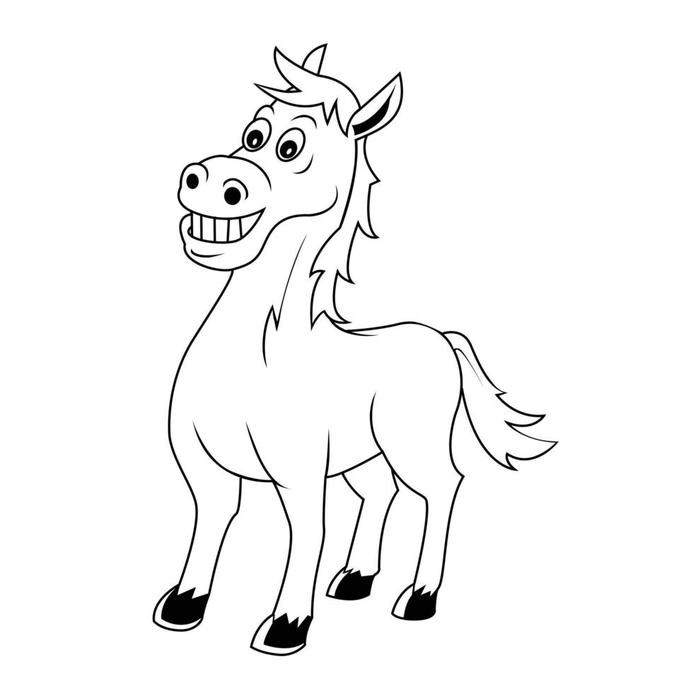 cavalo ilustração em branco fundo vetor