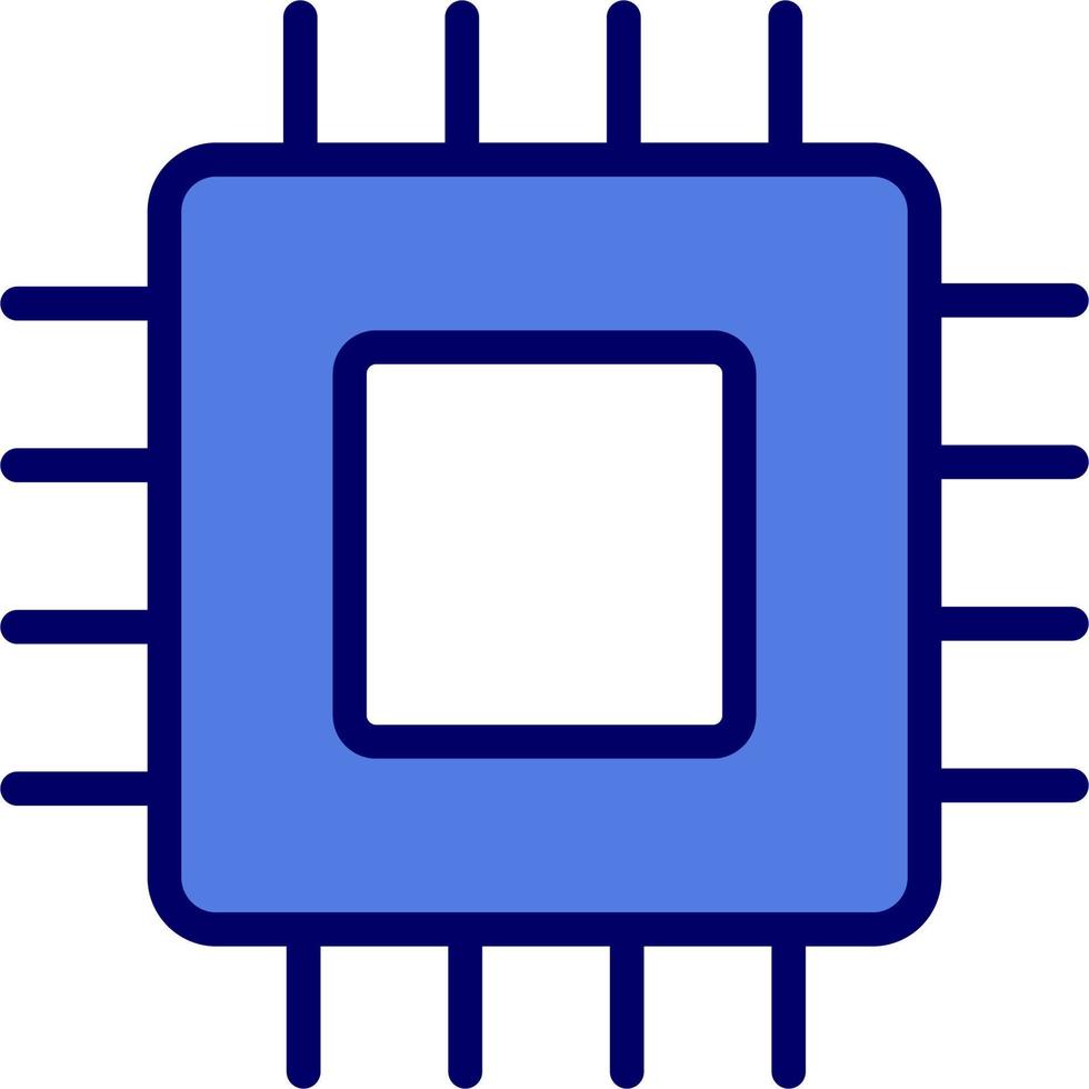 ícone de vetor de microchip