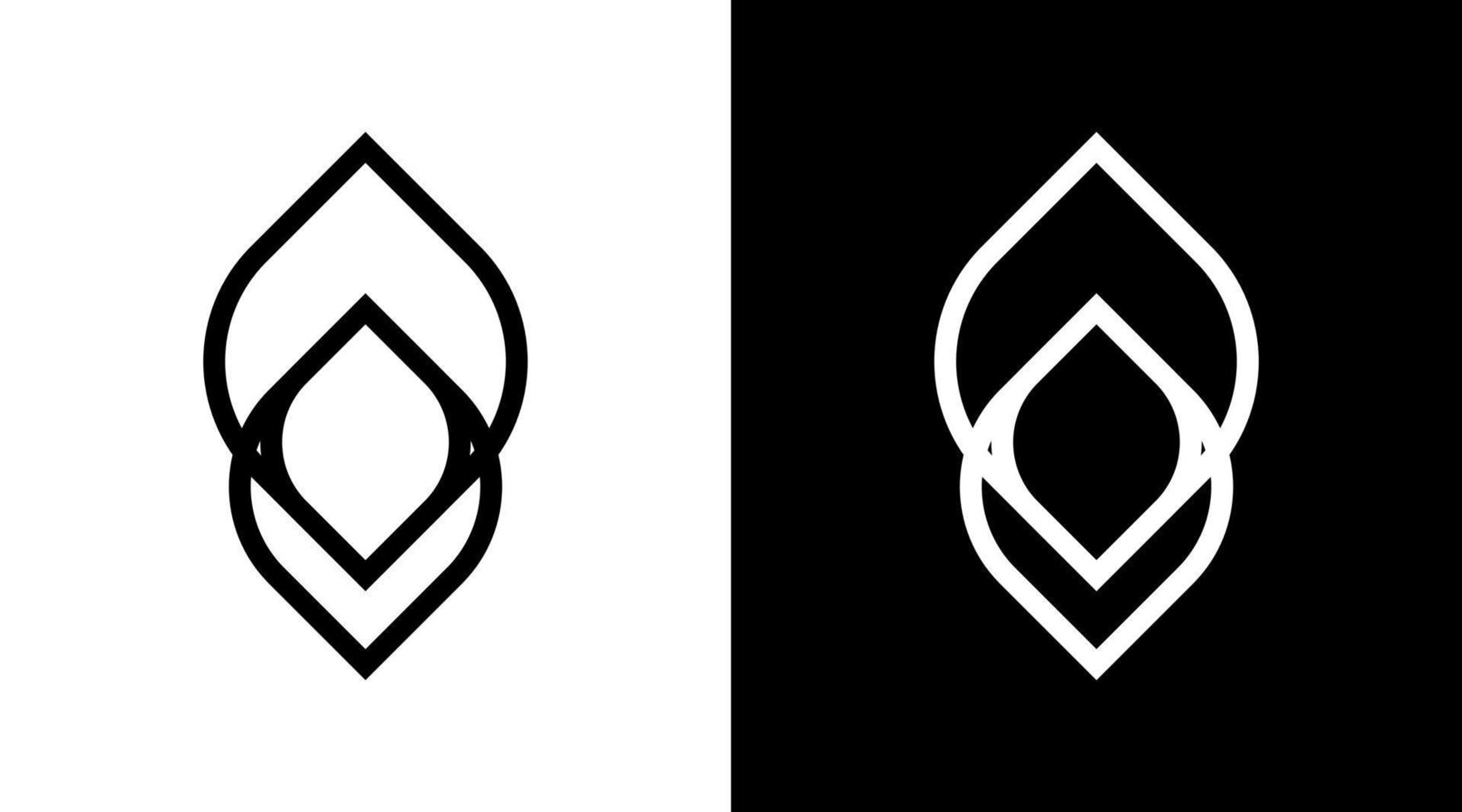 indiano guru logotipo monograma Preto e branco ícone ilustração estilo desenhos modelos vetor