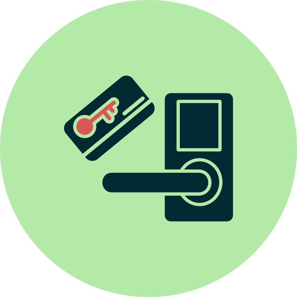 ícone de vetor de cartão-chave
