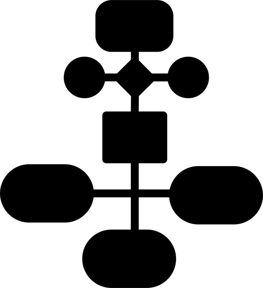 ícone de vetor de fluxo de trabalho