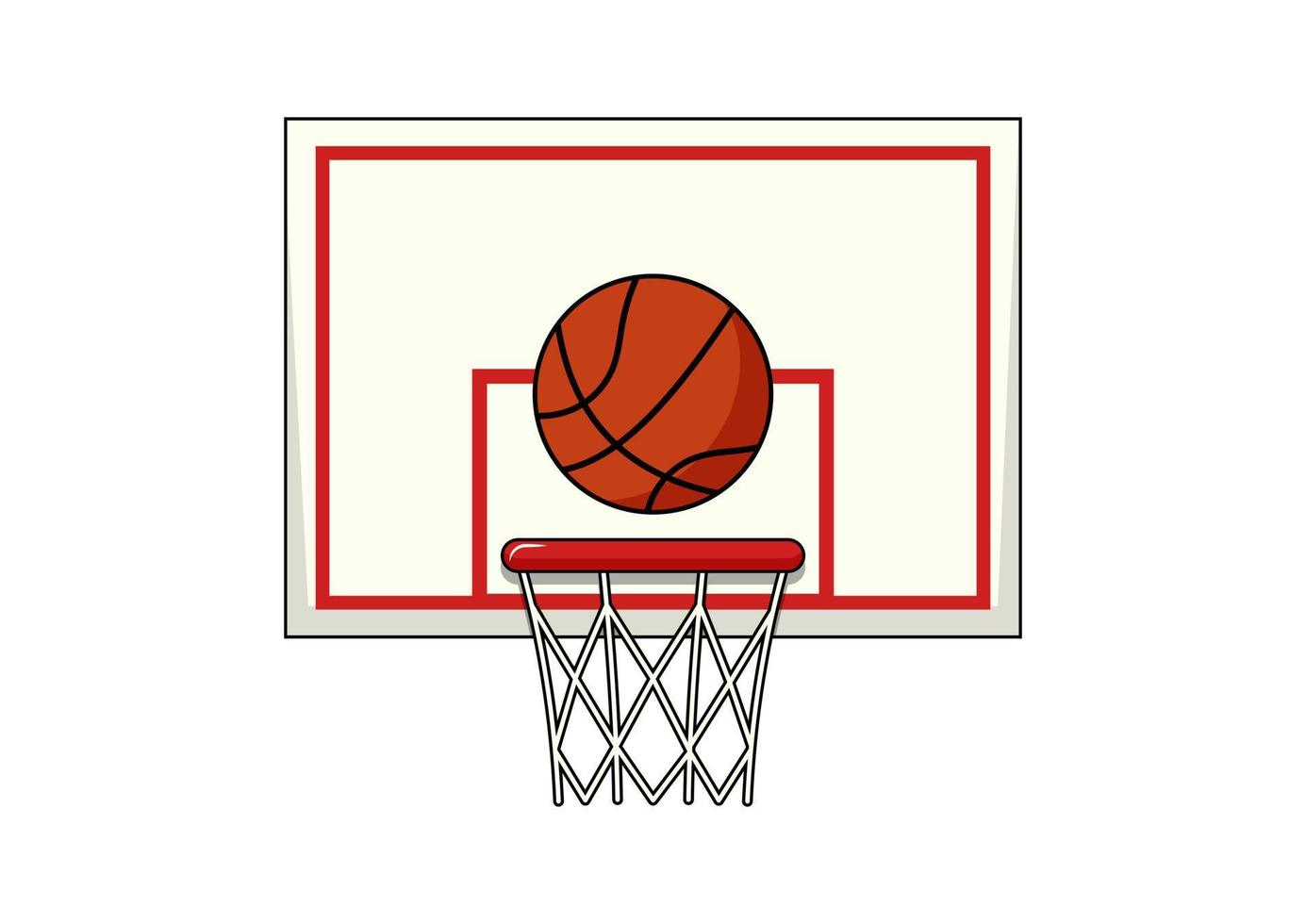 basquetebol clipart vetor plano Projeto isolado em branco fundo