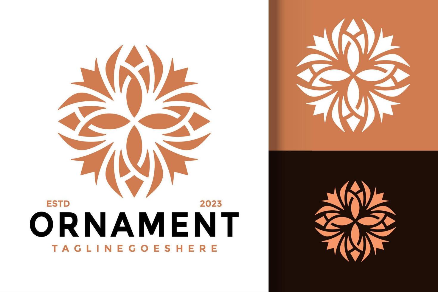 luxo enfeite flor logotipo logotipos Projeto elemento estoque vetor ilustração modelo