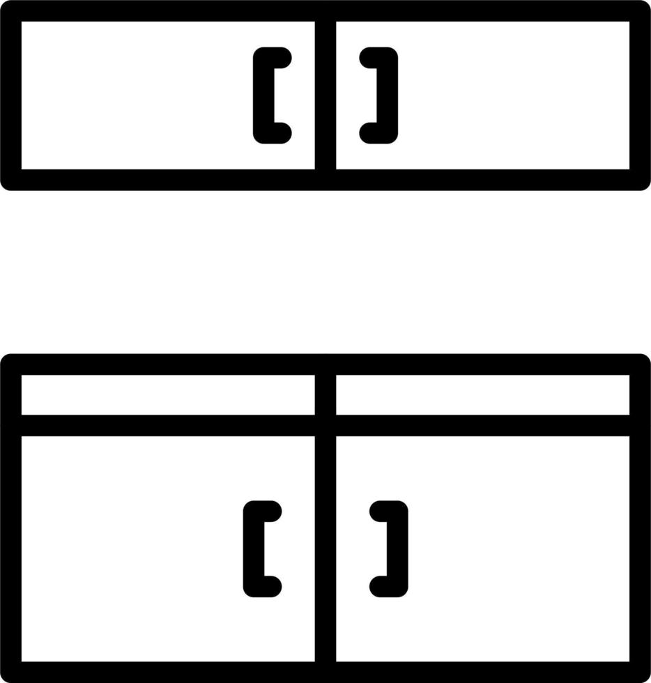 cozinha gabinete vetor ícone