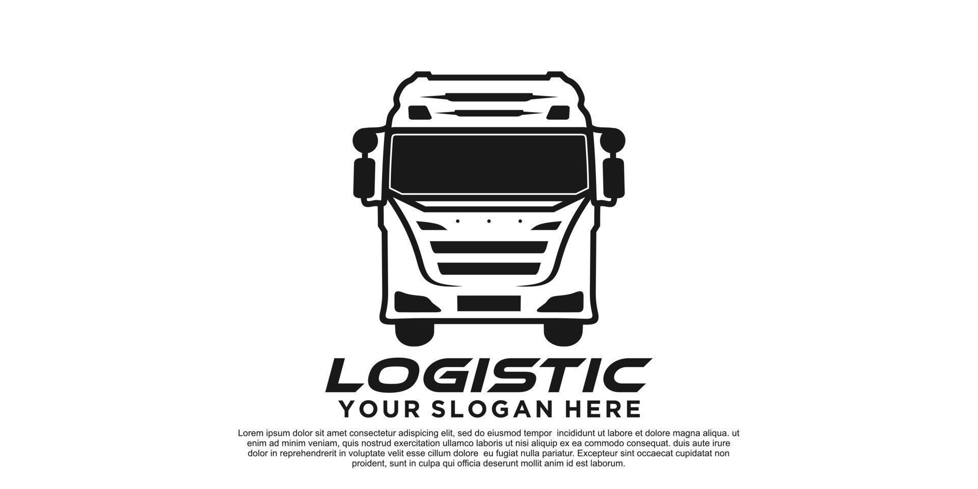logístico logotipo Projeto criativo conceito Prêmio vetor parte 7