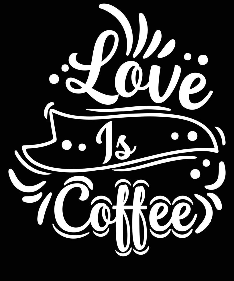 vetor de design de camiseta de café eps