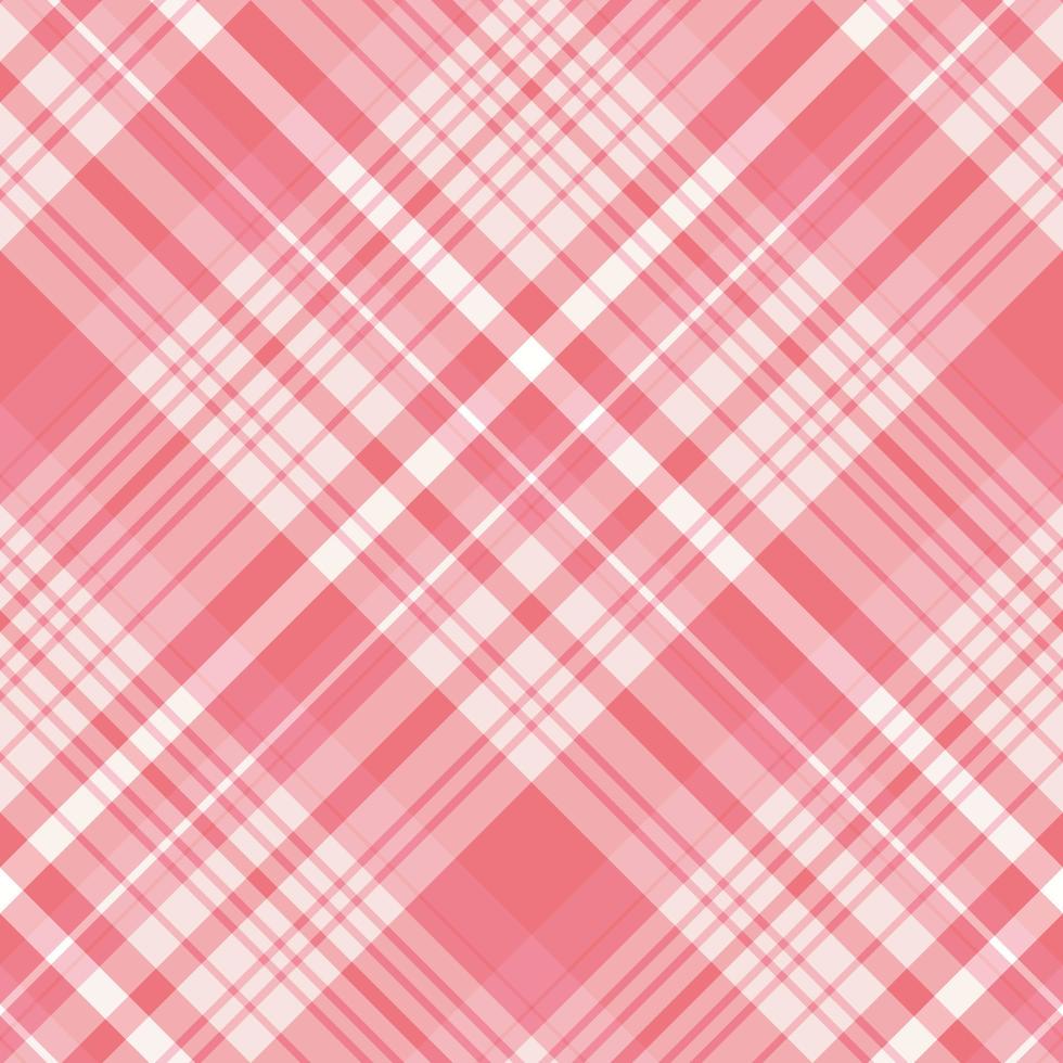 padrão sem costura em cores rosa quentes para xadrez, tecido, têxtil, roupas, toalha de mesa e outras coisas. imagem vetorial. 2 vetor