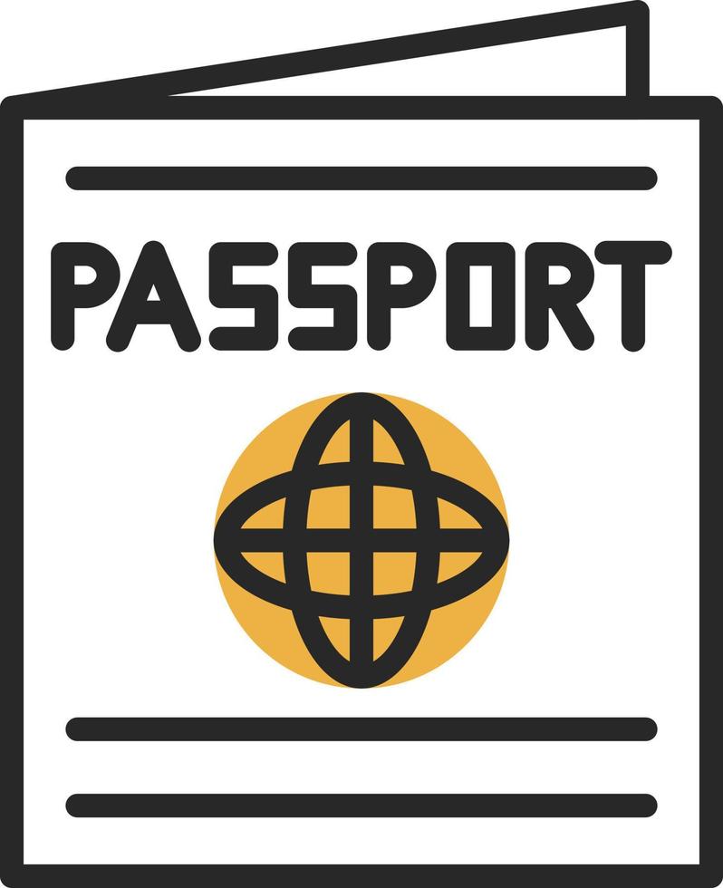 design de ícone de vetor de passaporte